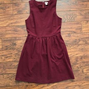 J. Crew Burgundy Daybreak Dress